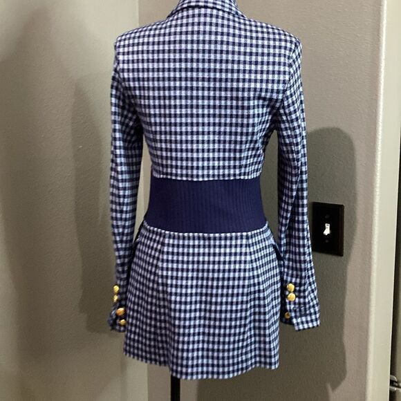 Cabi Checkup Blazer #5848 Navy & Periwinkle blue - Picture 13 of 14